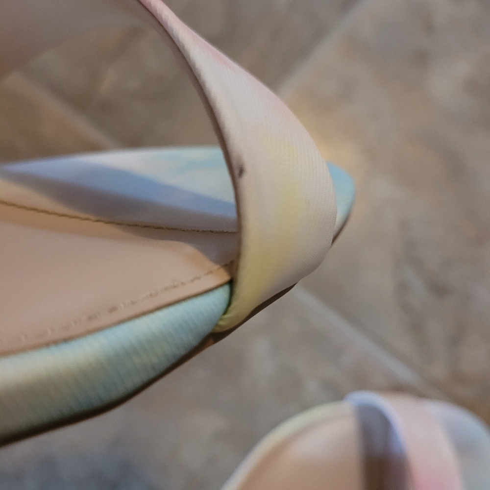 Nib Justfab Lorelai-E Tie Dye Multi Pumps Size 12 - image 8